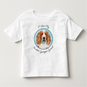 Welsh Springer Spaniel Painting - Original Dog Art Toddler T-Shirt