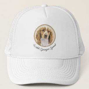 Welsh Springer Spaniel Painting - Original Dog Art Trucker Hat