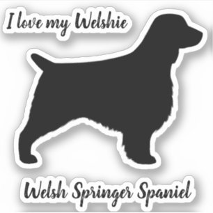 Welsh Springer Spaniel Silhouette Dog Breed