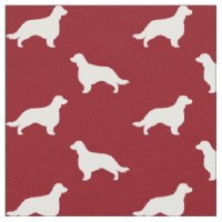 Welsh Springer Spaniel Silhouettes with Long Tail