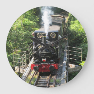 Welsh Steam Train. Large Clock