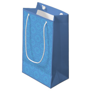 Welsh Tapestry Pattern, Blue Small Gift Bag