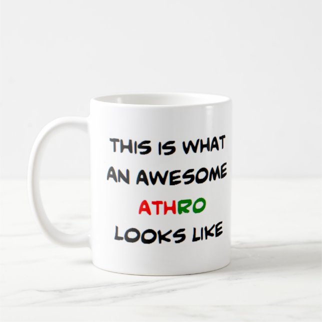 welsh teacher athro, awesome coffee mug (Left)