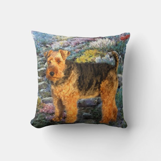 Welsh Terrier Art Cushion (Front)