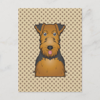 Welsh Terrier Cartoon Postcard