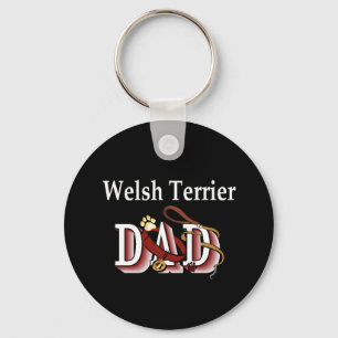 welsh terrier dad Keychain