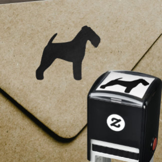 Welsh Terrier Dog Breed Silhouette Self-inking Stamp