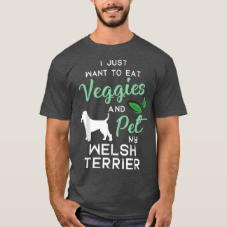 Welsh Terrier Funny Vegan Dog Lover Owner Xmas Bir T-Shirt
