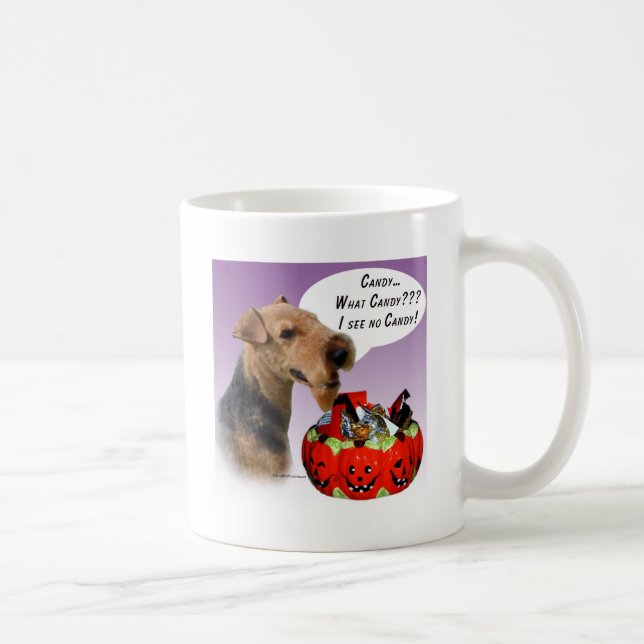 Welsh Terrier Halloween Candy Coffee Mug (Right)