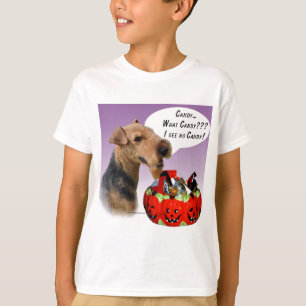 Welsh Terrier Halloween Candy T-Shirt