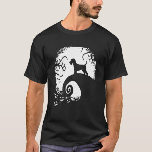Welsh Terrier Halloween Under The Moonlight Spooky T-Shirt