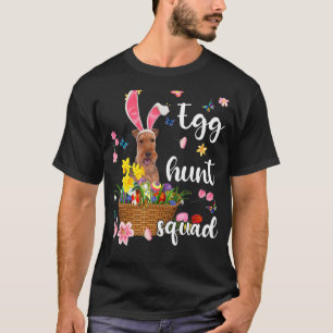 Welsh Terrier Happy Easter Day Easter Colourful Eg T-Shirt