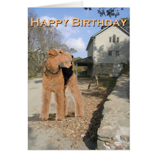Welsh Terrier in the Stable Yard (Front)