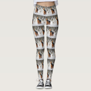 Welsh Terrier Let It Snow Christmas  Leggings