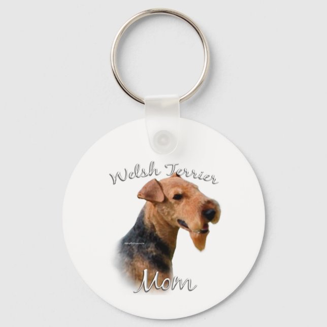 Welsh Terrier Mum 2 Key Ring (Front)