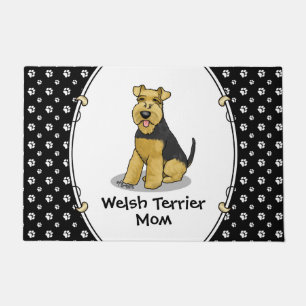 Welsh Terrier Mum Cute Dog Mum Doormat