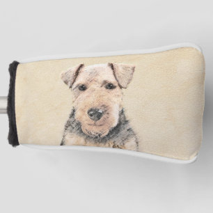 Welsh Terrier Painting - Cute Original Dog Art Golf Head Cover