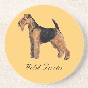 Welsh Terrier Sandstone Coaster