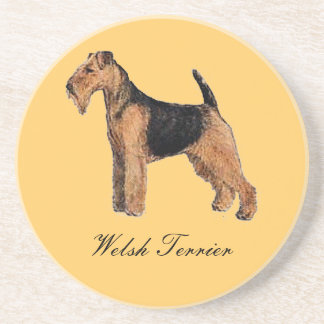 Welsh Terrier Sandstone Coaster