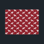 Welsh Terrier Silhouettes Pattern Red and White Fleece Blanket<br><div class="desc">Welsh Terrier Silhouettes Pattern Red and White Fleece Blanket. This Welshie lover’s blanket makes an impressive bedspread or throw blanket for your sofa. Soft and snuggly for curling up on the couch with your canine friend. This fleece blanket is available in three sizes and is a perfect gift for any...</div>