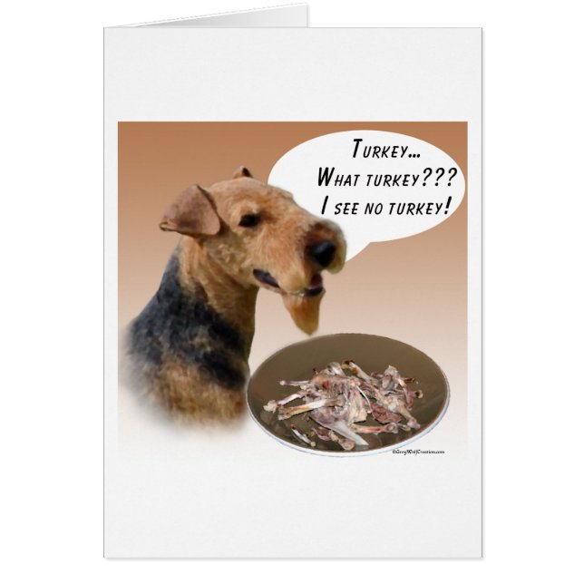 Welsh Terrier Turkey (Front)