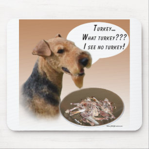 Welsh Terrier Turkey Mouse Pad