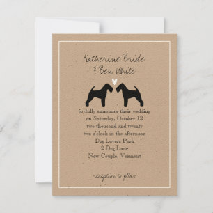 Welsh Terriers Wedding Invitation