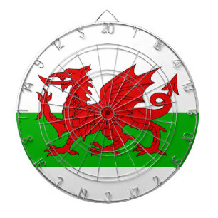 Welsh / Wales Flag - Cymru High Quality Image Dartboard