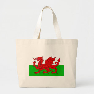 Welsh / Wales Flag - Cymru High Quality Image Large Tote Bag