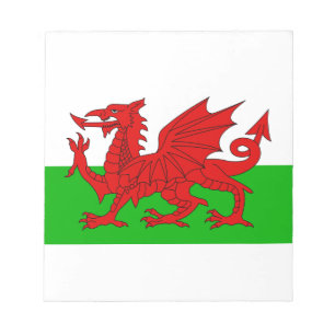 Welsh / Wales Flag - Cymru High Quality Image Notepad