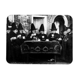 Welsh Witches Having Tea Crone Teatime Magnet