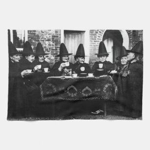 Welsh Witches Having Tea Crone Teatime   Towel