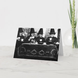 Welsh Witches - Tea Party Vintage Card
