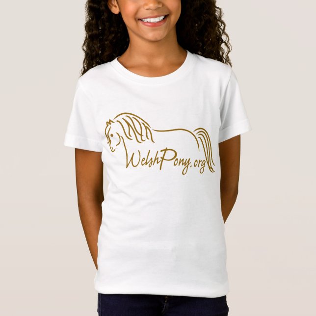 WelshPonyLogo10x10 Brown T-Shirt (Front)