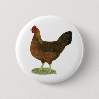 Welsummer Hen 6 Cm Round Badge