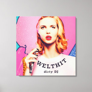 WELTHIT, blond Ladies  - Pop Art Serie Canvas Print