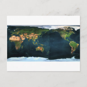Weltkarte world map postcard