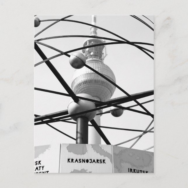 Weltzeituhr Fernsehturm Berlin No.1 Postcard (Front)