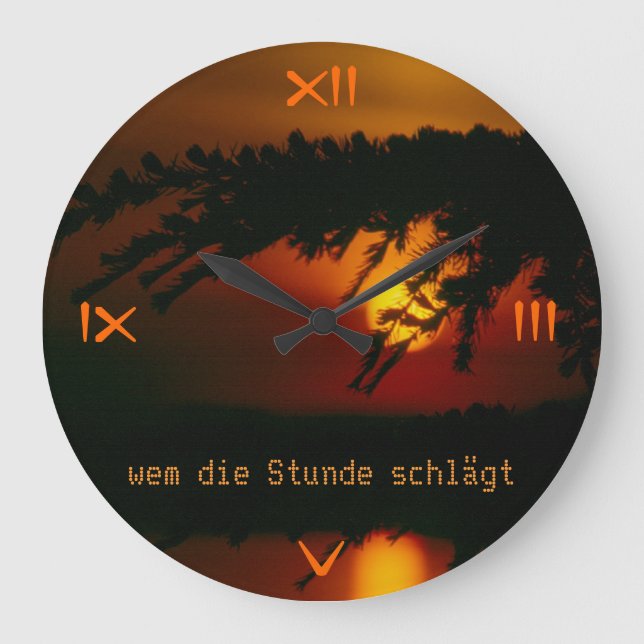 Wem die Zeit schlägt Large Clock (Front)