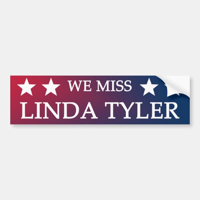 WeMissLindaTyler.png Bumper Sticker (Front)