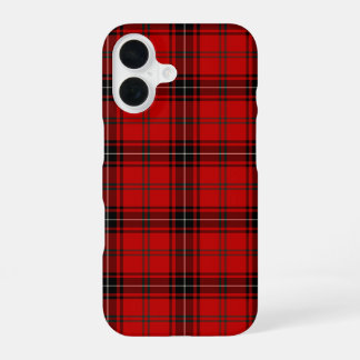 Wemyss Tartan Red and Black Plaid iPhone 16 Case