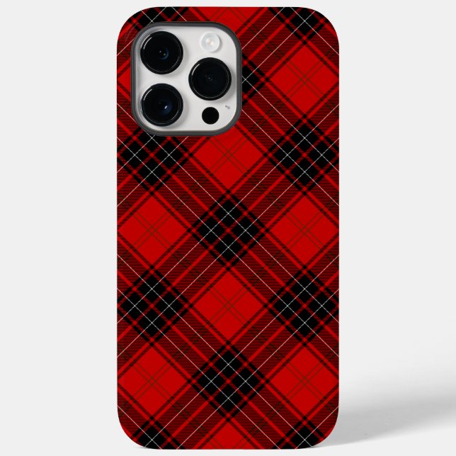 Wemyss tartan red black plaid Case-Mate iPhone case (Back)