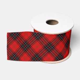 Wemyss tartan red black plaid grosgrain ribbon