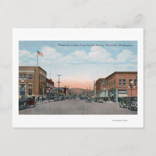 Wenatchee Ave View from Orondo Ave Postcard