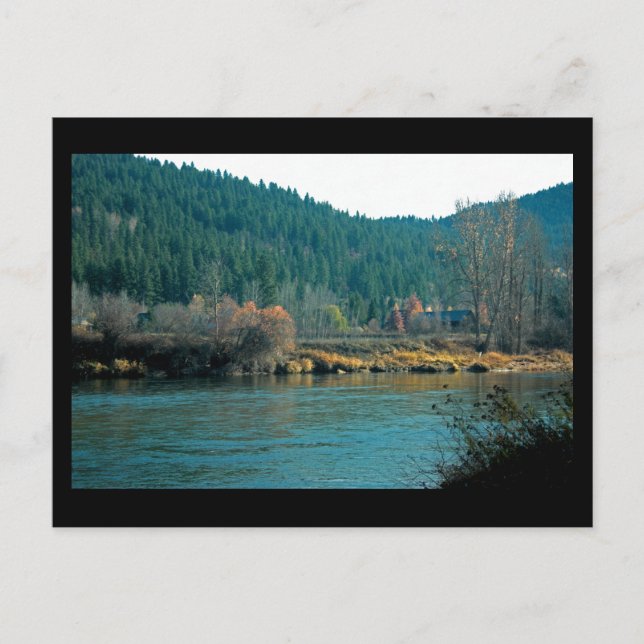 Wenatchee River, Leavenworth WA Mini Print Postcard (Front)