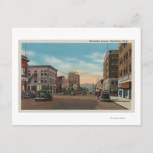 Wenatchee, WAView of Wenatchee Ave. Postcard