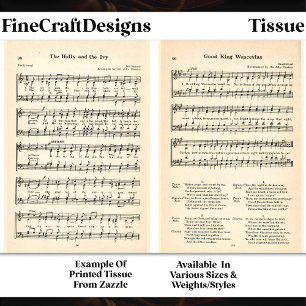 Wenceslas + Holly Ivy Sheet Music DU6 Decoupage