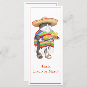 WENDELITO Cinco de Mayo 4x9.25 Flat Card