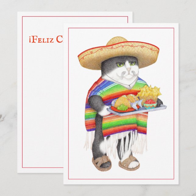 WENDELITO Cinco de Mayo 5x7 Flat Card (Front/Back)