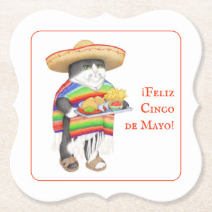 WENDELITO Cinco de Mayo Bracket Paper Coaster